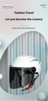 Casco Medio Para Motocicleta Y Scooter Eléctrico Transversal Universal Hombre/Mujer Respirable Protección Solar Todas Las Estaciones - details 0