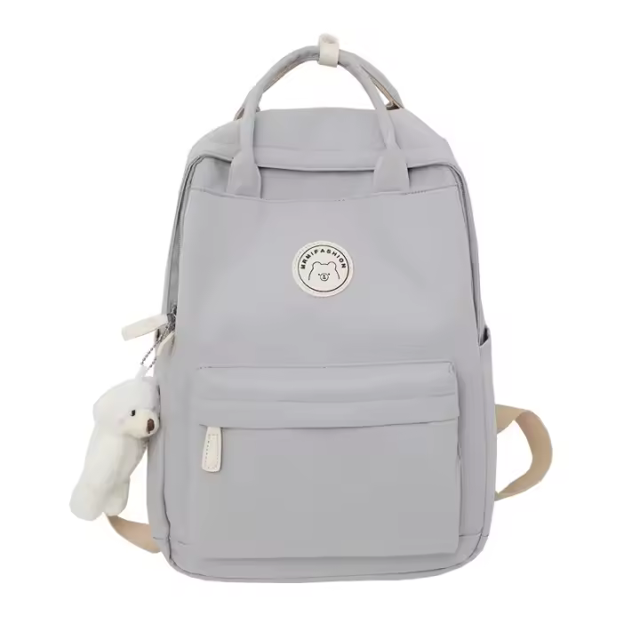 Mochila de gran capacidad para mujer, morral escolar de viaje de negocios, resistente al agua, color negro - 1