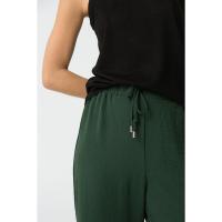 Pantalón francesca verde oscuro. Pantalón muy fluido y freso, ideal para el verano. Con cinturilla ajustable - details 3