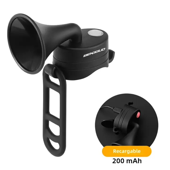 Bocina Eléctrica Para Bicicleta BENGGUO 120db Impermeable Recargable Accesorio De Bicicleta De Montaña Material ABS - 1