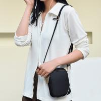Bolso Mini Mujer Cruzado Con Cremallera Bolso De Hombro Multifuncional Vertical Monedero Móvil Negro Bolsos De Caminar - details 2