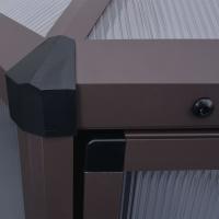 vidaXL Invernadero de aluminio 240x211x232 cm - details 6