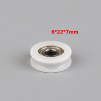 Rueda De Deslizamiento Para Puerta Y Ventana 626 Pulley Con Eje De 6*22*7MM Rueda Plana Ranura U Nylon Material De Inyección - details 9