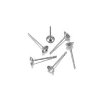 100pcs Platos De Sellado De Aretes En Acero Inoxidable Para Cabochones 4/5/6/8mm Base De Banda Para Creación De Joyería DIY - details 6