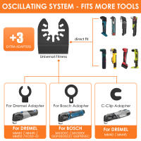 Set De 8 Hojas De Sierra Oscilante Bi-metálica De Acero Inoxidable Para Herramienta Multifuncional Kit Con 3 Selladores Libro De Desbloqueo Corte - details 6