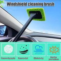 Set De Limpieza De Ventanas De Coche Con Cepillo De Microfibra Y Mango Largo Herramienta De Limpieza Para Parabrisas Accesorios Para Coche - details 6