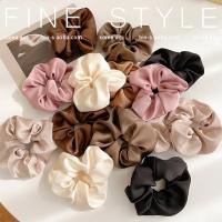 Scrunchies De Satén Para Mujer Accesorios De Cabello Textura Esmerilada Gomas Elásticas Para Pelo Complementos De Moda - details 2
