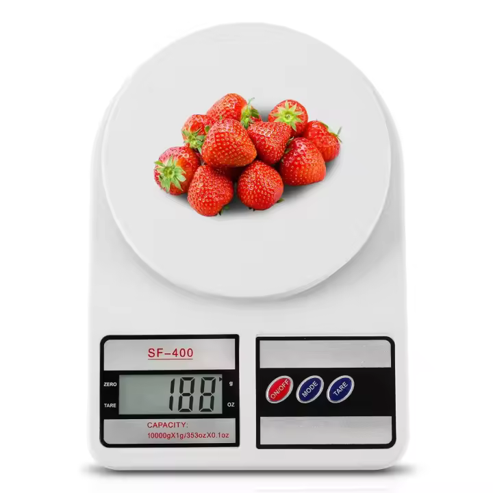 Balanza digital de cocina con capacidad de 22lb/10kg, Balanza de Maple inoxidable para Alimentación con Unidades oz/G | Alimentación por Batería reemplazable | Ideal para preparar Comadas, Cocinar y hornear - 1