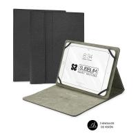 Funda Subblim Clever Stand para Tablets de 9"-10.1"/ Negra, Ligera con acabado en tacto Cloth - details 0