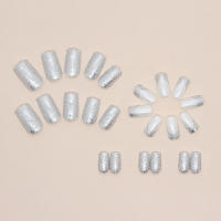 Uñas Postizas Francés Corazón Minimalista 24 PCs Con Gel Jelly Y Archi De Uña Incluido Kit De Uñas Postizas De Plástico - details 23