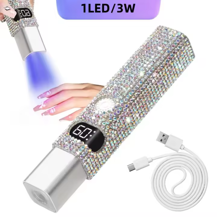 Lámpara UV Portátil Para Uñas Mini Secado Rápido De Gel Polvo Lámpara LED USB Secadora De Uñas Máquina Herramientas Para Varnish - 1