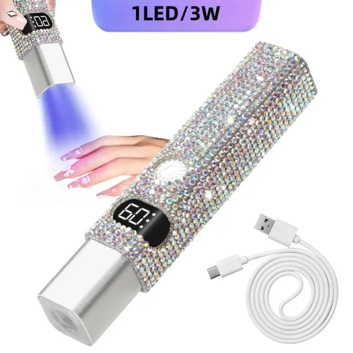 Lámpara UV Portátil Para Uñas Mini Secado Rápido De Gel Polvo Lámpara LED USB Secadora De Uñas Máquina Herramientas Para Varnish - 1