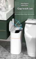 Bandeja De Papel Y Sandwich Inteligente Automática Para Baño Recipiente De Basura Eléctrico Con Cubierta Estrecho - details 0