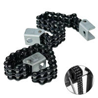 Pedal De Bajo Para Batería Cadena De Doble Cadena/Metálica/Black Accesorios Y Piezas De Instrumentos De Percusión - details 0
