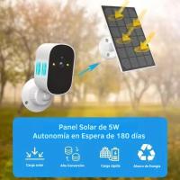 Cámara Vigilancia Solar IP 2MP, Visión Nocturna IR, PIR, Audio 2 Vías, WiFi, 128GB, ONVIF, H.265AI, IP66 - Jortan Tech - details 1
