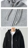 Sudadera De Capucha Para Hombre Estilo Retro Con Cremallera Largo Manga Suelta Chaqueta Gótica Casual De Harajuku Y2K Streetwear - details 4
