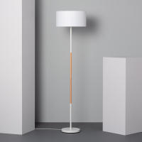 Ledkia Lámpara de Pie Silinda - Diseño Nórdico en Madera y Metal con Iluminación LED Personalizable - details 1