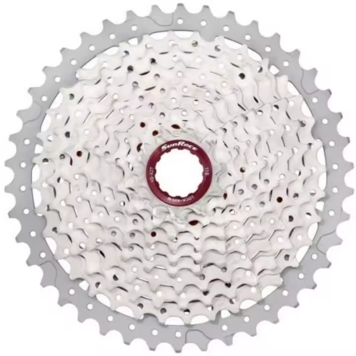 SUNRACE | Cassette MX80 11v - Cassette Sun Race MX8.
Compatible tanto para Shimano como para Sram.
No compatible con núcleos Sram XD.
11 velocidades.
Desarrollo:

11-13-15-17-19- -21-24-28-32-36- - 1