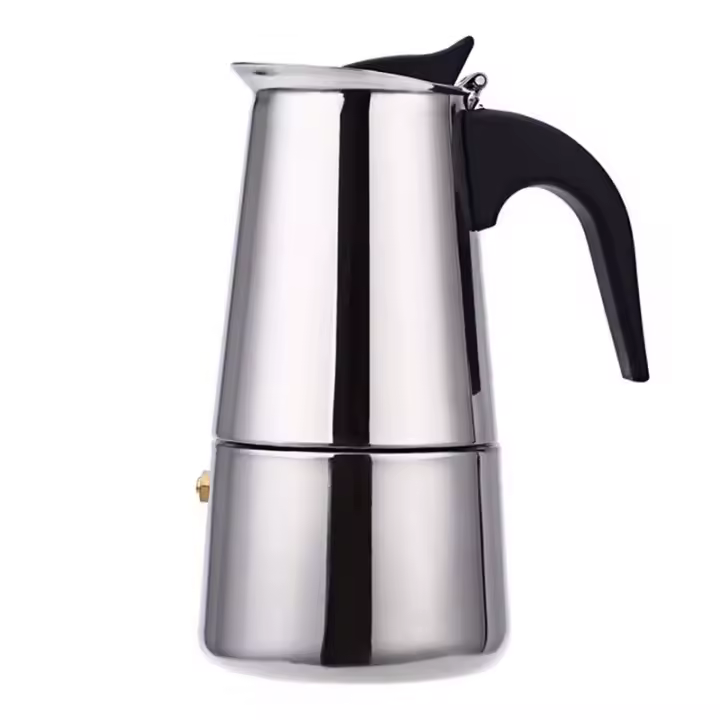 Cafetera italiana de acero inoxidable para uso en el hogar, Cafetera italiana Moka, cafetera expreso, cafetera percoladora, herramientas de café para Latte Stovetop - 1