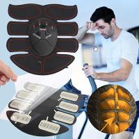 Entrenador Muscular Eléctrico Inalámbrico Para Hombres Y Mujeres 8 Pack 6 Pack Masajeador De Fitness Para Abdominales Material PU ABS Color Negro - details 4