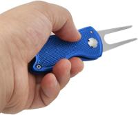Golf Divot Repair Tool with Pop-up Button & Magnetic Ball Marker Pitch Mark, Lightweight, Portable, Mini Divot Repair Tool - details 4