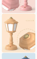 Lámpara De Mesa LED Mini Retro Luz Nocturna Táctil Decorativa Recargable Por USB Protección Ocular Para Lectura En La Cama Y Decoración De Habitación - details 2