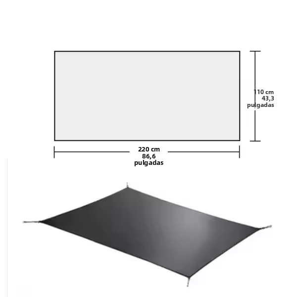 FLAME'S CREED Versión 2025 pro Footprint De Nylon 220*80/100CM Lanshan 1 Y 220*110 Cm Lanshan 2 Para Tienda Doble Impermeable >3000 Mm - 1