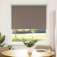 vidaXL Estor Enrollable Opaco Color Café de Tela en dimension 150 cmx105 cm/150 cmx115 cm/150 cmx120 cm y más | protección solar decorativa para ventanas hogar oficina dormitorio fácil de instalar - details 11