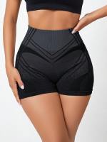 Shorts De Yoga Con Gradiente Para Mujer Cintura Alta Levantamiento De Caderas Y Ajuste Abdominal Deporte Y Fitness Moda Transpirable Y Cómoda - details 10