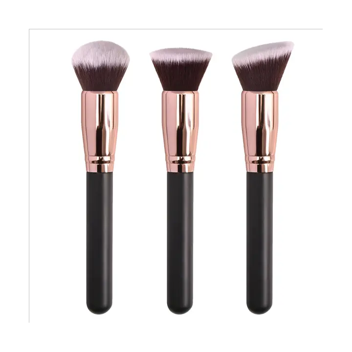 Brochas de maquillaje de 3 piezas, brocha para Base, polvo suelto, corrector, mezcla de colorete, herramienta de maquillaje de belleza cosmética profesional - 1