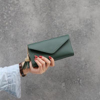 Cartera Larga De Mujer 2025 Moda En Cuero PU Suave Negro Luz Gris Rojo Con Cierre De Cremallera Sección Longitud Clutch Bolsa Moneda - details 18
