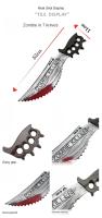 Máscara De Chainsaw De Halloween Con Manchas De Sangre Juguetes De Chainsaw De Plástico Para Juegos De Rol Decoraciones De Fiesta De Halloween - details 5