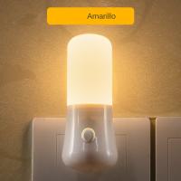 Lámpara De Noche LED Con Interruptor Botón Empuñadura Para Dormitorio Y Habitación De Bebé Lámpara De Pared Para Pasillo Decoración Del Hogar EU/US Plug - details 3