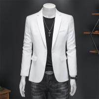 Chaleco De Novio Casual Para Hombre Marca Alta Color Sólido Diseño De Negocios Blazer De Boda Top De Traje Chaqueta De Moda - details 28