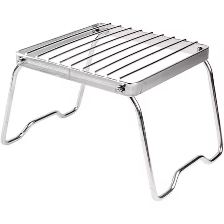 1 Uds. Parrilla plegable multifuncional para Niebla, soporte para Estua de Leña para Exteriores de Maple inoxidable - 1