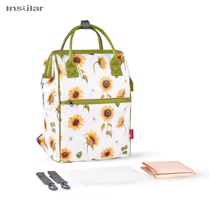 Bolso De Diaper Impermeable Para Mamá Moda Maternidad Bolsa De Viaje Con Cierre De Cremallera Material Sintético Tamaño Medio Para Cuidado Del Bebé Y Amamantación - 1