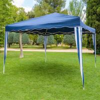 Carpa Cenador Gazebo Plegable 3 x 3 m Azul | Mejores Tubos de Acero de Alta Resistencia Plegables, Antiviento, Protección UV, Bolsa de Transporte| para Playa, Camping, Jardín, Exteriores - details 1