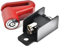 Candado antirrobo para moto y bici, con 2 llaves ,Llavero disco de freno bicicletas , motos , scooters - details 0