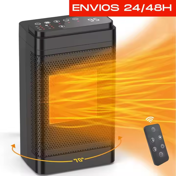 Calefactor Eléctrico Bajo Consumo, 1500W Calentador de Cerámica, Estufa Bajo Consumo, Calentador Eléctrico, Ahorro de Energía y - 1