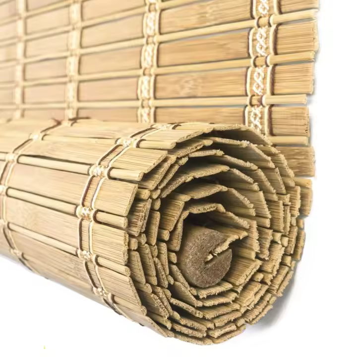 Cortina Persiana de Madera Incluye Accesorios, Estor de Bambú Enrollable para Ventana y Puerta(DIMENSIONES ANCHO X LARGO) - 1