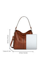 Bolso Didabear Hobo De Cuero Para Mujer Bolso De Hombro De Moda Capacidad Grande Estilo Vintage Bolsa Tote Casual - details 4