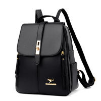 Mochila Grande Para Mujer De Cuero De Alta Calidad Bolsa Vintage Con Gran Capacidad Para Viajes Y Escuela Bolsa De Libros Rucksack Con Manija Suave Y Múltiples Bolsillos - details 11