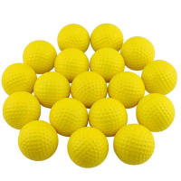 6pcs Balones De Golf Suaves PU Amarillo De 4cm Para Adultos Juguete De Alivio Del Estrés Accesorios De Práctica Interior Creativos Regalos - details 2