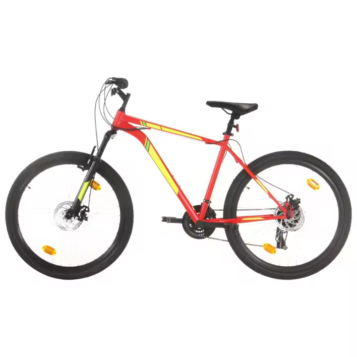 vidaXL Bicicleta montaña 21 velocidades 27,5 pulgadas rueda 42 cm rojo - 1