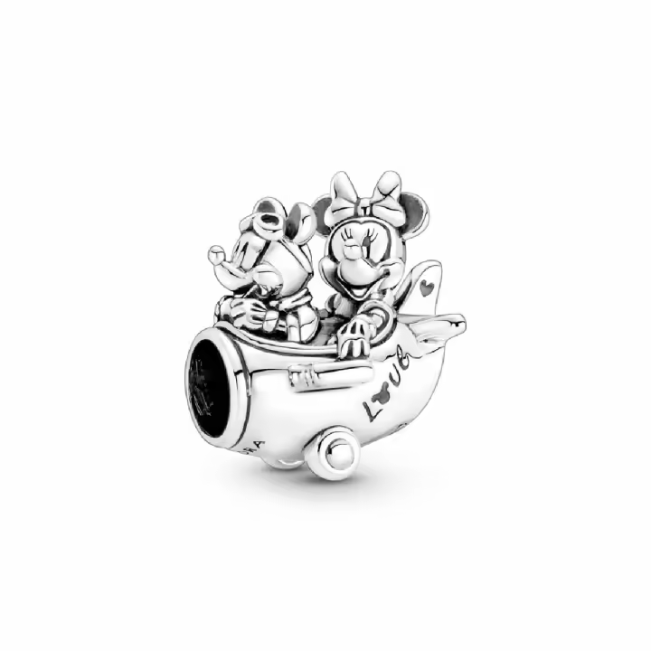 Charm Pandora Avión Mickey y Minnie Mouse de Disney - 1