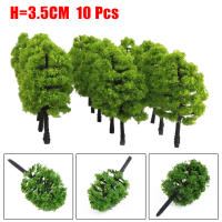 10Pcs Árboles De Plástico Para Modelo De Tren Escenografía De Ferrocarril Decoración De Paisaje Escala Accesorios De Edificación - details 0