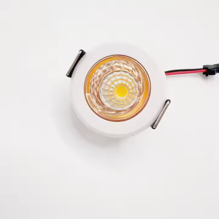Spotlight LED Mini Revestido COB 3W Para Techo Armario Cocina Decoración De Loft Luz De Bajo En AC110V/220V DC12V - 1