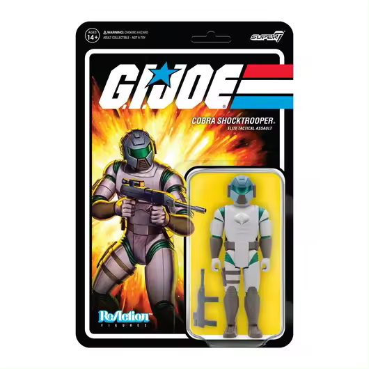 FIGURA REACTION GI JOE COBRA SHOCKTROOPER RIFLE B - 1