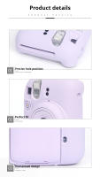 Funda De Silicona Para Cámara Fujifilm Instax Mini12 Estilo Suave Protectora Duradera Y Antigolpes Accesorio De Alta Calidad - details 1