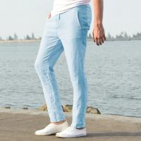 Pantalones De Lino Y Algodón Para Hombre Joggers Camisetas De Calle Transpirables De Color Sólido Verano Suéteres Suelto 5XL - details 6
